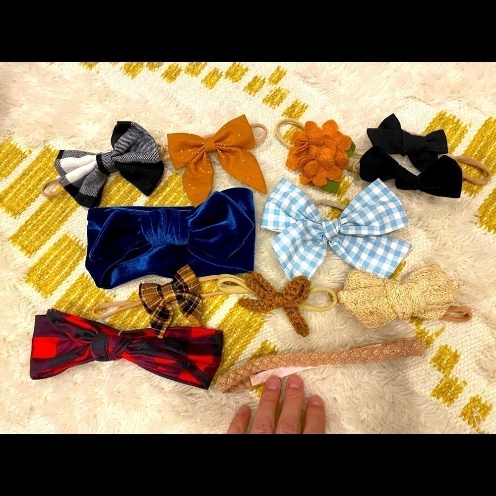 Holiday themed bows!
